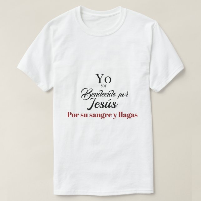 Espanol Texto Biblico Isaias 53 T-Shirt (Design vorne)