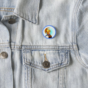 Esparto High School Vintag Spartan Head Button