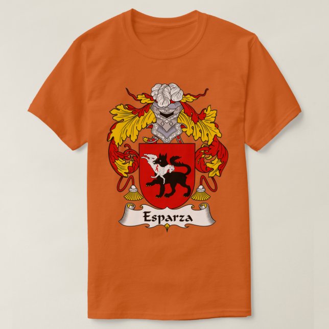Esparza-Familienwappen T-Shirt (Design vorne)