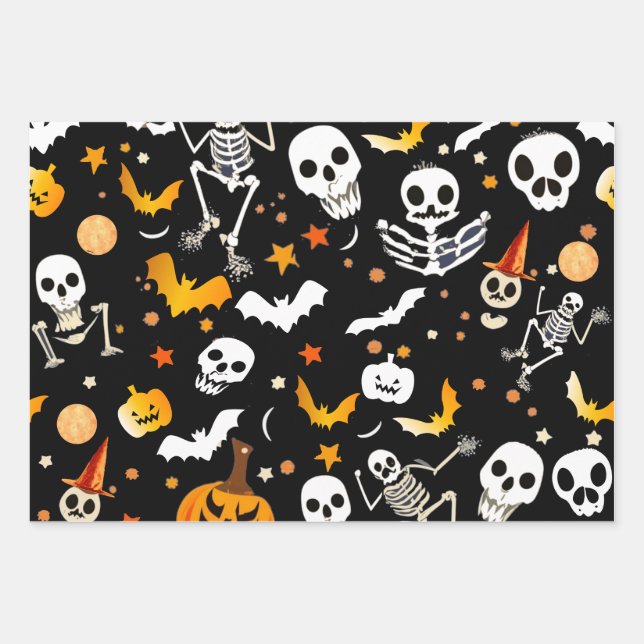 Especial Halloween Geschenkpapier Set (Vorderseite)
