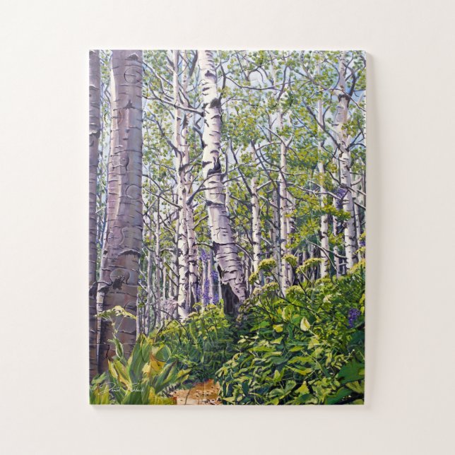 Espen im Wald Puzzle (Vertikal)