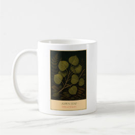 Espenblatt – Vintage-Botanik-Tasse Kaffeetasse