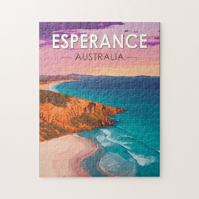 Esperance Australia Travel Art Vintag Puzzle (Vertikal)