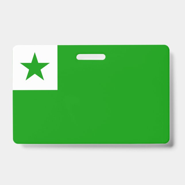 Esperanto-Abzeichen Ausweis (Vorderseite)