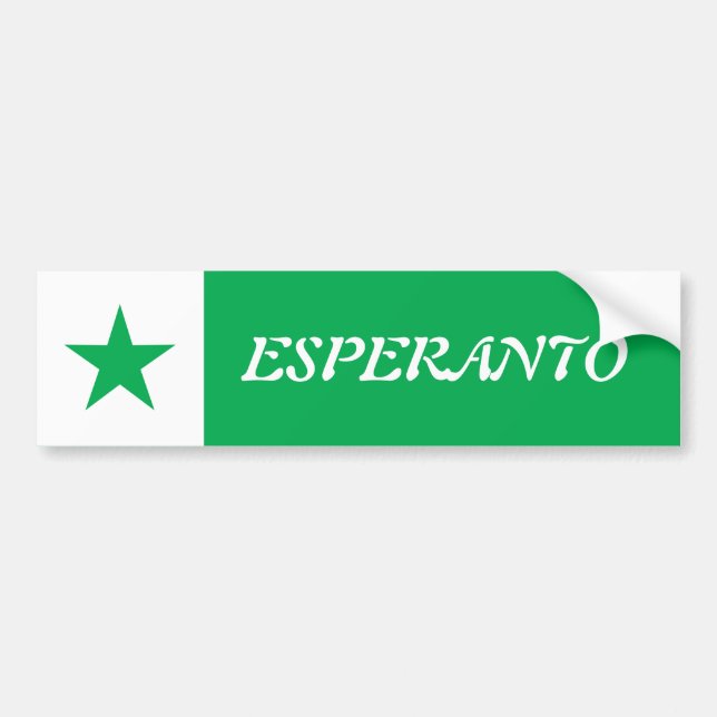 Esperanto, Autoaufkleber (Vorne)