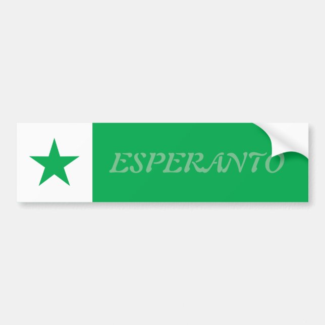 Esperanto Autoaufkleber (Vorne)