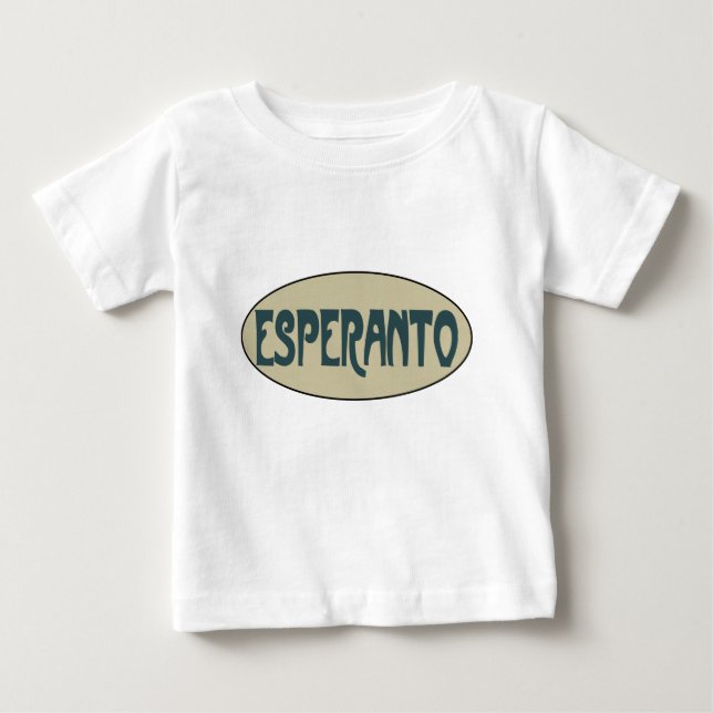 Esperanto Baby T-shirt (Vorderseite)