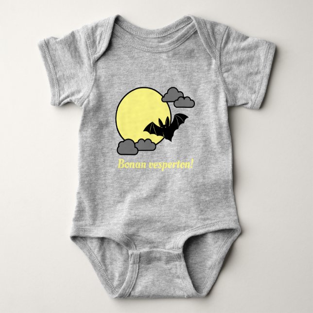 Esperanto: Bonan vesperton! Baby Strampler (Vorderseite)