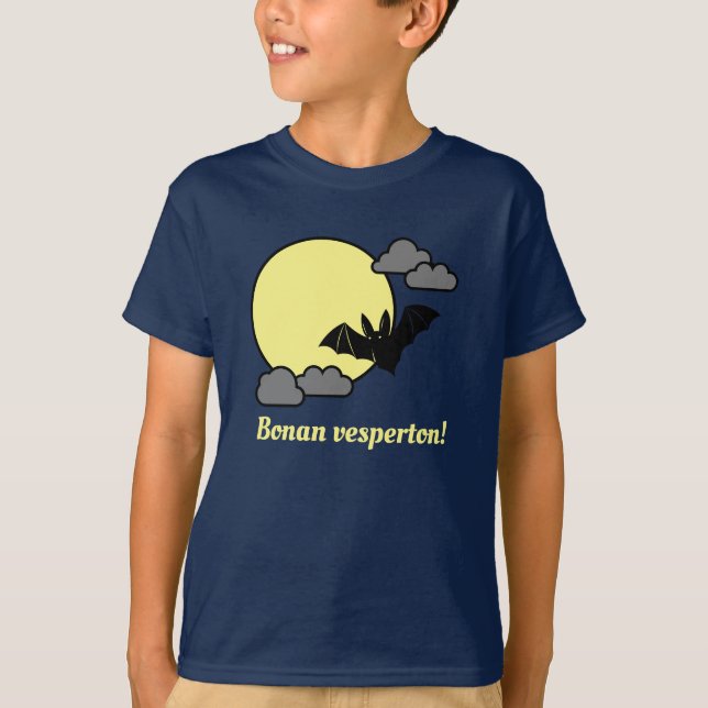 Esperanto: Bonan vesperton! T-Shirt (Vorderseite)