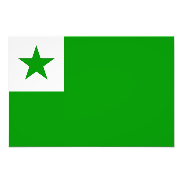 Esperanto - Esperantist Flag Fotodruck (Vorne)