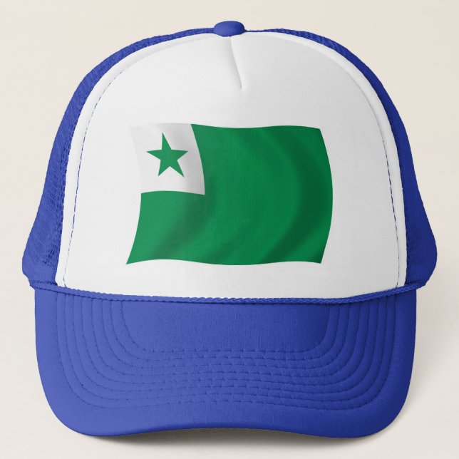 Esperanto Flag Hat Truckerkappe (Vorderseite)