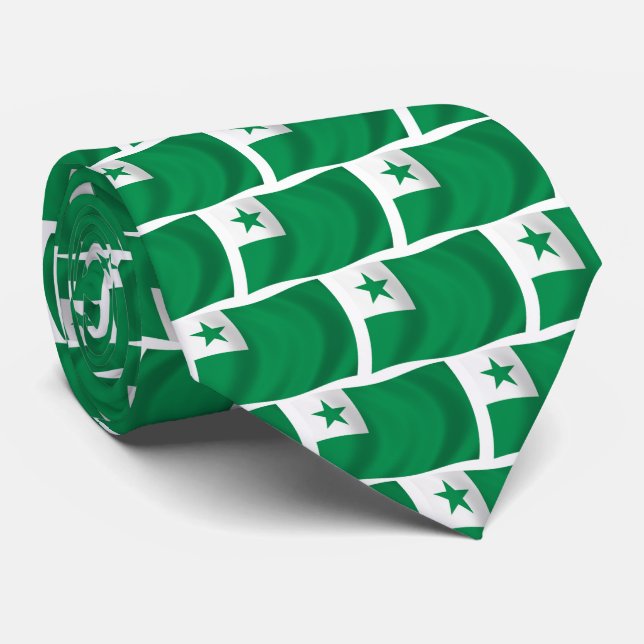 Esperanto Flag Krawatte (Gerollt)