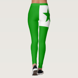 Esperanto flag Leggings