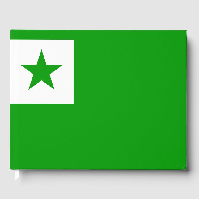 Esperanto-Flagge Gästebuch (Vorderseite)