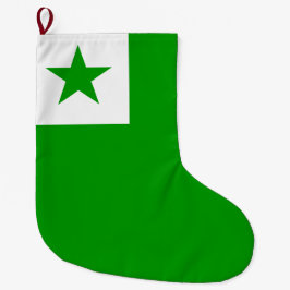 Esperanto-Flagge Großer Weihnachtsstrumpf
