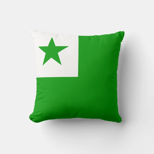 Esperanto-Flagge Kissen (Vorderseite)