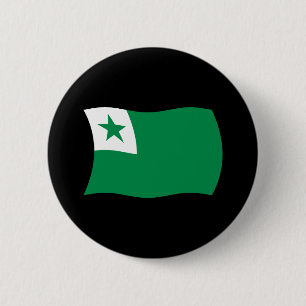 Esperanto-Flagge-Knopf Button