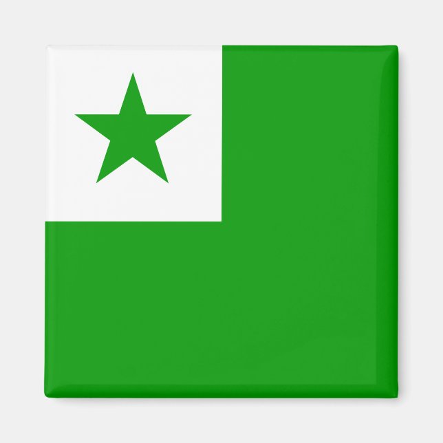 Esperanto-Flagge Magnet (Vorne)