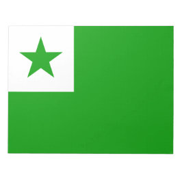 Esperanto-Flagge Notizblock