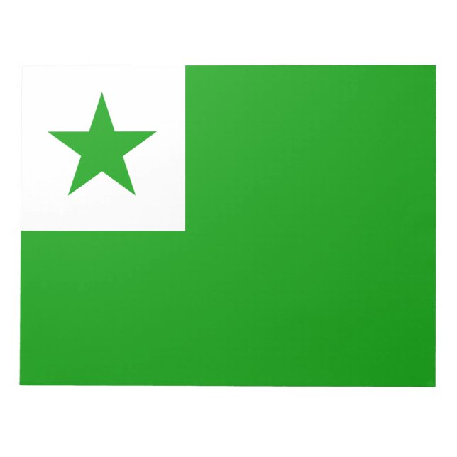 Esperanto-Flagge Notizblock (Vorderseite)