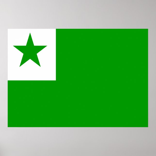Esperanto-Flagge Poster (Vorne)