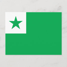 Esperanto-Flagge, Postkarte