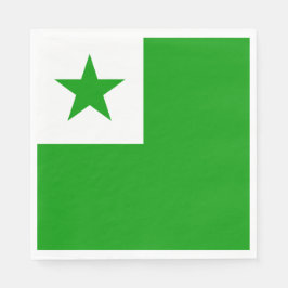 Esperanto-Flagge Serviette