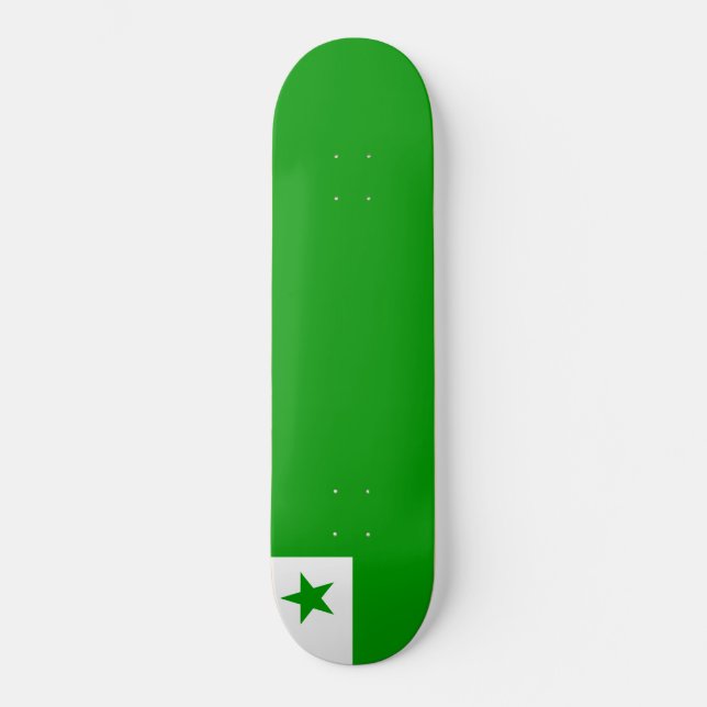 Esperanto-Flagge Skateboard (Vorderseite)