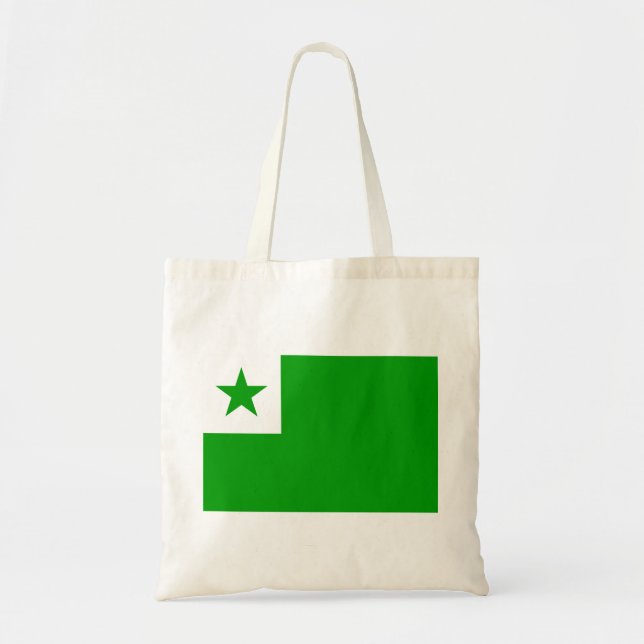 Esperanto-Flagge Tragetasche (Vorne)