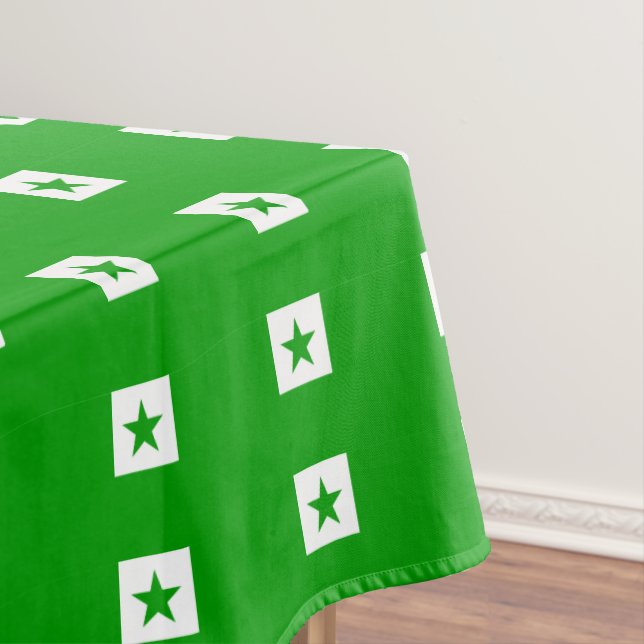 Esperanto: Grüne Flagge Tischdecke (Beispiel)