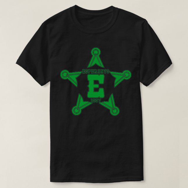 Esperanto ist eine internationale Hilfssprache T-Shirt (Design vorne)