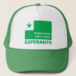 Esperanto/Komenco bona Laboro duona, Truckerkappe