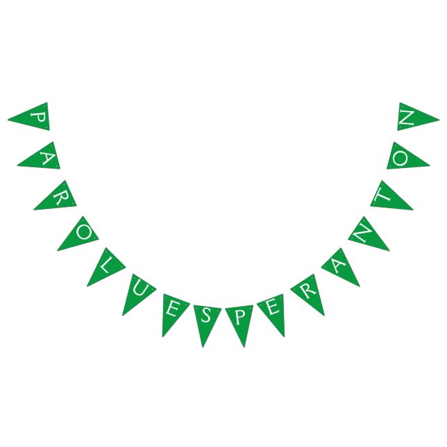 Esperanto: Parolu Esperanton Wimpelkette (Alle)