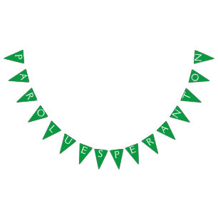 Esperanto: Sprich Esperanto Wimpelkette