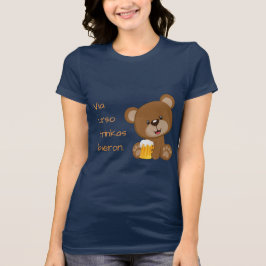 Esperanto: Über urso trinkas bieron. T-Shirt