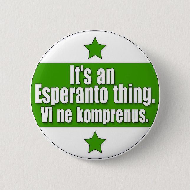 EsperantoThing Button (Vorderseite)