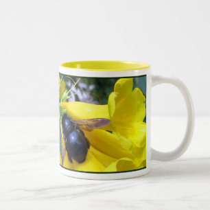 Esperanza-Bienen-Tasse Zweifarbige Tasse