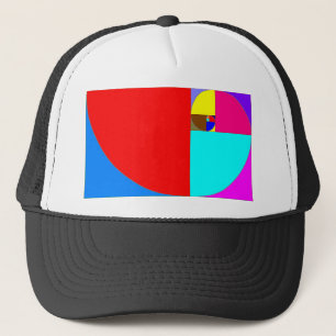 espiral Fibonacci Truckerkappe
