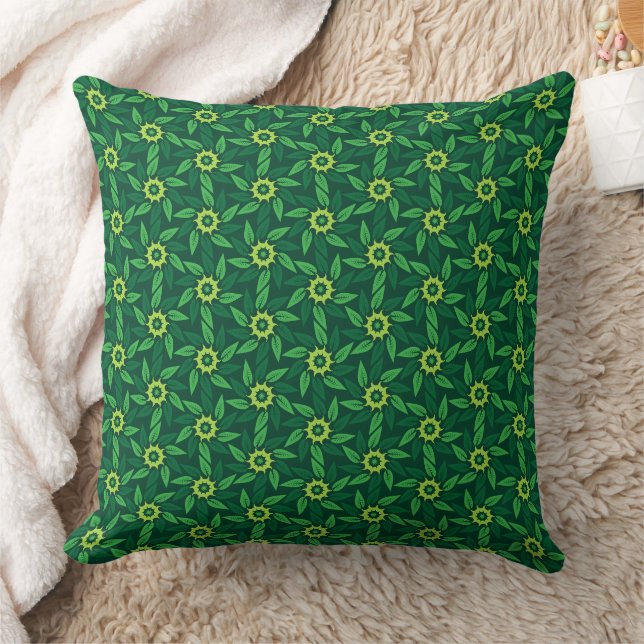 Espiral Floral Verde Kissen (Decke)