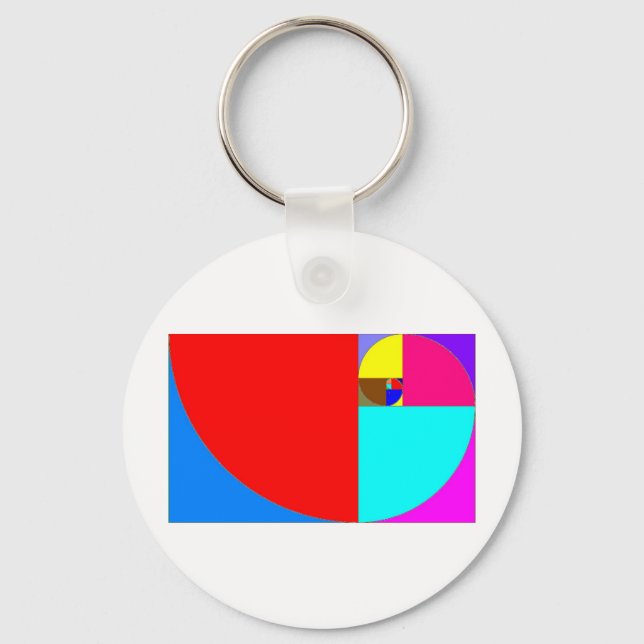 Espiralfibonacci Schlüsselanhänger (Vorderseite)