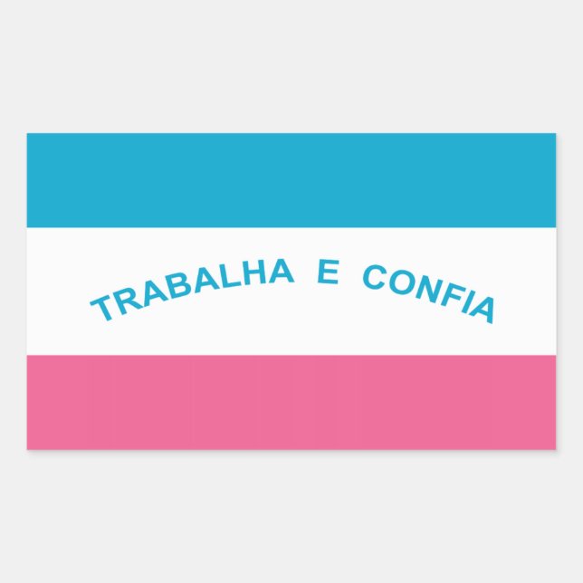 Espírito Santo, brasilianische Staatsflagge Sticke Rechteckiger Aufkleber (Vorderseite)