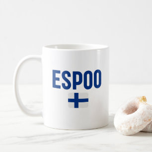 ESPOO Finnland-Flagge Kaffeetasse