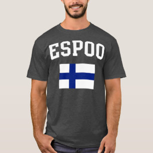 Espoo Finnland Flaggengebiet T-Shirt
