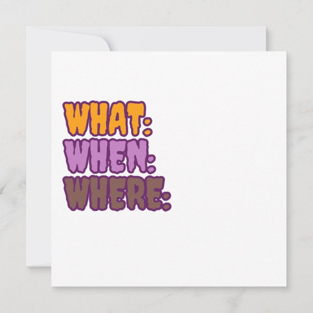 Espooky Party Fun Spooky Spider Einladung (Rückseite)