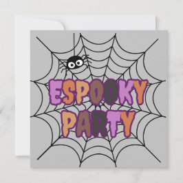 Espooky Party Fun Spooky Spider Einladung