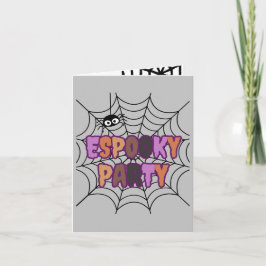 Espooky Party Fun Spooky Spider Einladung
