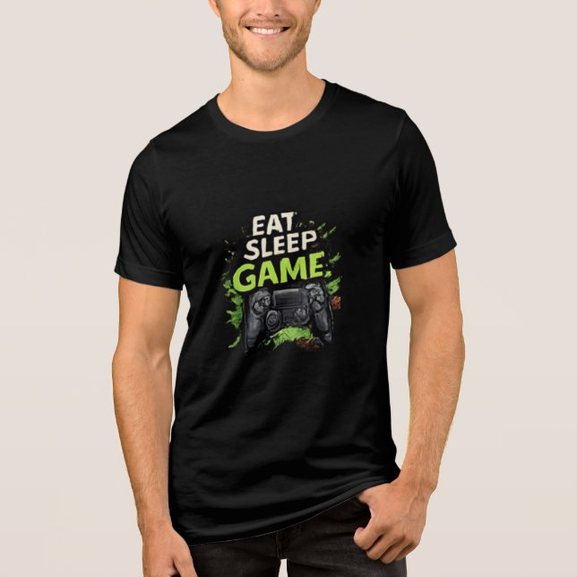 Esports-Gaming-Logo-Design Tri-Blend Shirt (Vorderseite)