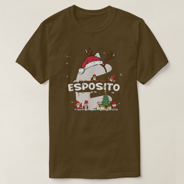 Esposito Christmas Shirt w Esposito Name for funny (Design vorne)