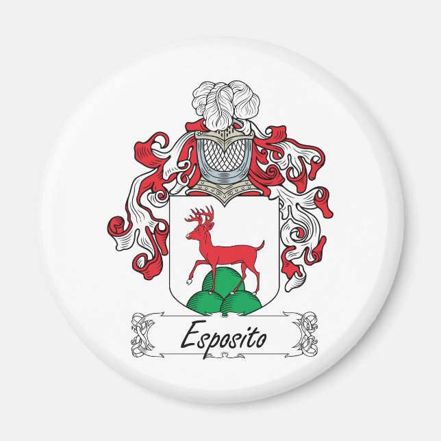 Esposito Familienwappen Magnet (Vorne)