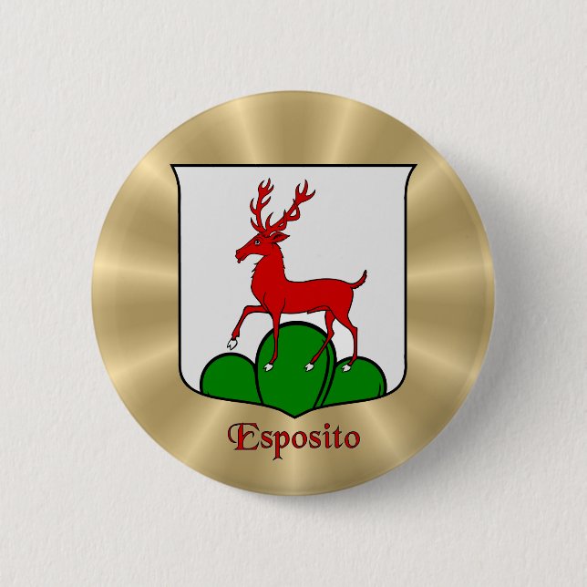 Esposito Historischer Schild über den Goldenen Son Button (Vorderseite)